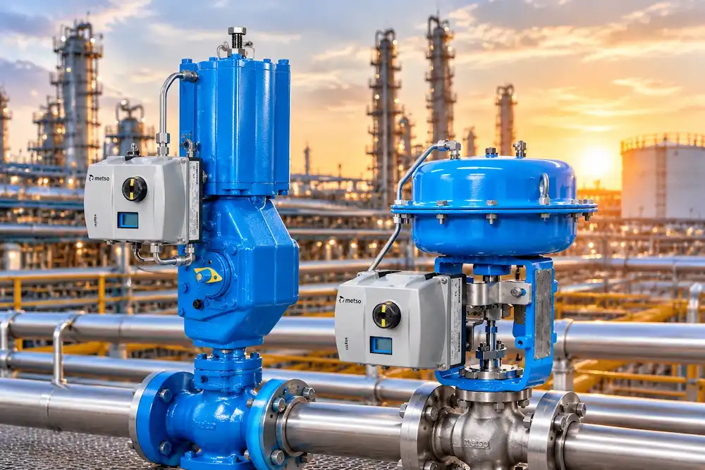 دسته‌بندی جامع اکچویتورهای متسو (Metso / Neles)